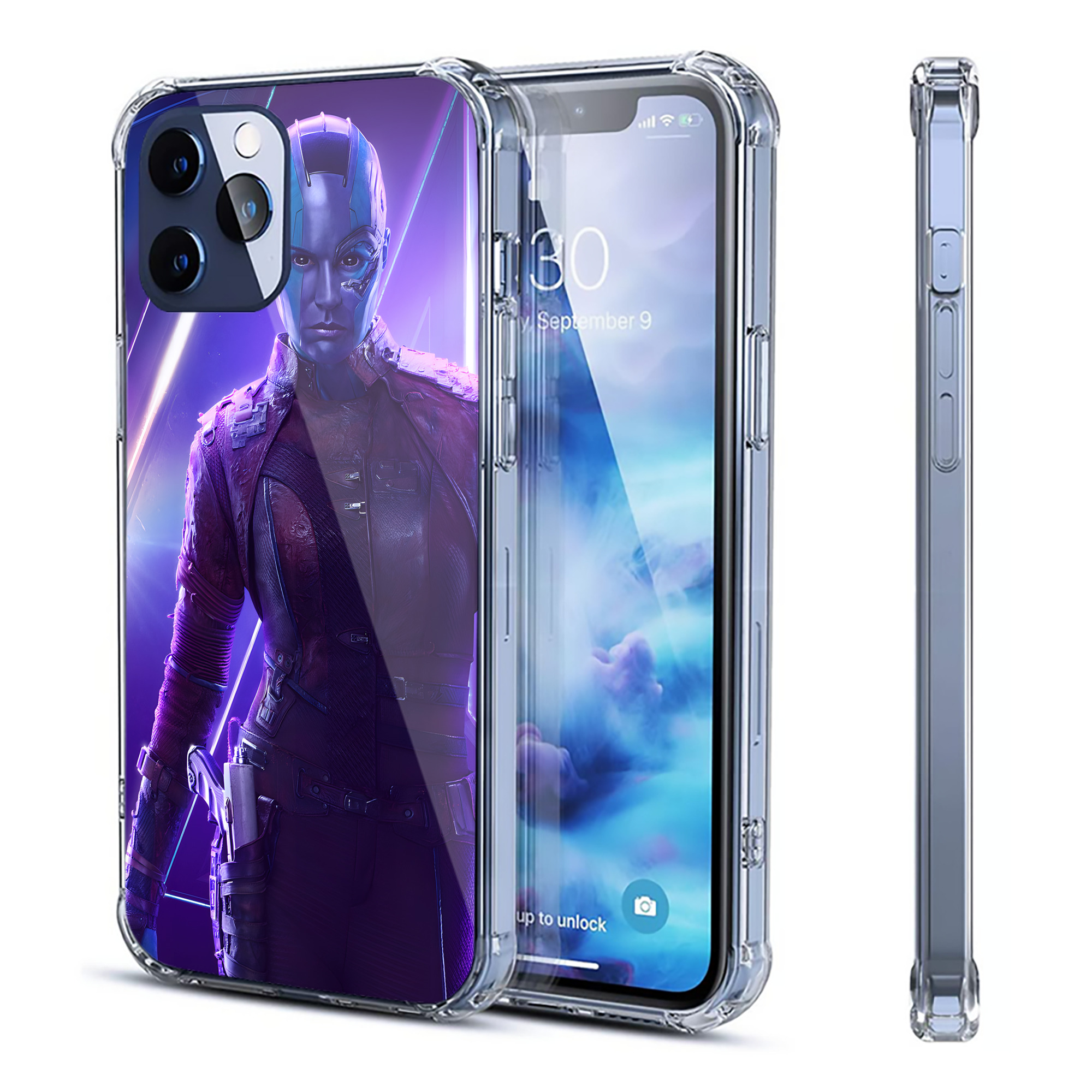 （画像用） アベンジャーズ The Avengers 【iPhone 12シリーズ対応】透明スマホケース（クリアソフトケース）